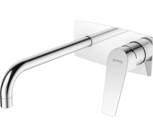 Monomando de lavabo empotrado caño 22 cm Cromado Kloe